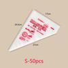 SML20 50 100PCS Disposable Pastry Bags Confectionery Equipment Pastry And Bakery Accessories Reposteria Cake Tools For Cake