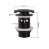 Bathroom Accessories  Square Basin Pop Up Water Stopper Basin Water Waste Drain Black/Chrome/Brushed Gold/Rose/White