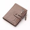 Men's Wallet Business Simple PU Leather Short Wallet With Multiple Card Slots Large Capacity Card Bag Coin Purse