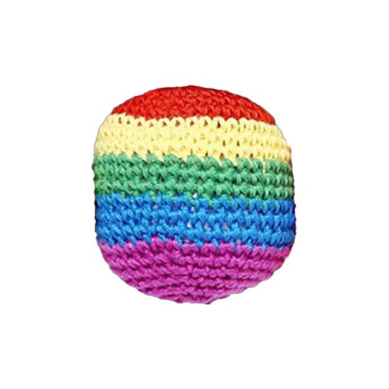 

Hand Knitted Footbag Sack Set, Colorful Crochet Juggling Balls for Kids Adults, Soft Filled Sandbags for Balance And Coordination, Outdoor Game Toy 1pc
