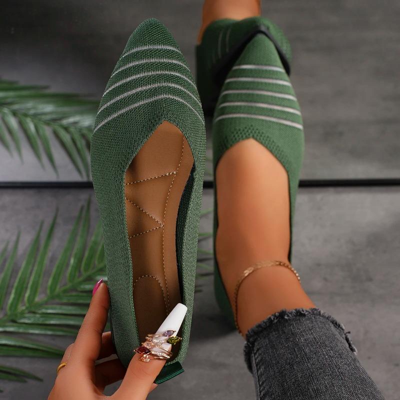 Mode 2025 Chaussures Plates pour Femmes Été Mocassins en Mesh Respirant Baskets d'Extérieur Légères et Mode Chaussures Décontractées Confortables pour Femmes