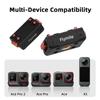FLYMILE Quick Release 1/4 Base for Insta360 Ace Pro 2/Ace Pro/Ace/X5/X4/X3/X2 Magnetic Snap On Dual Locking System