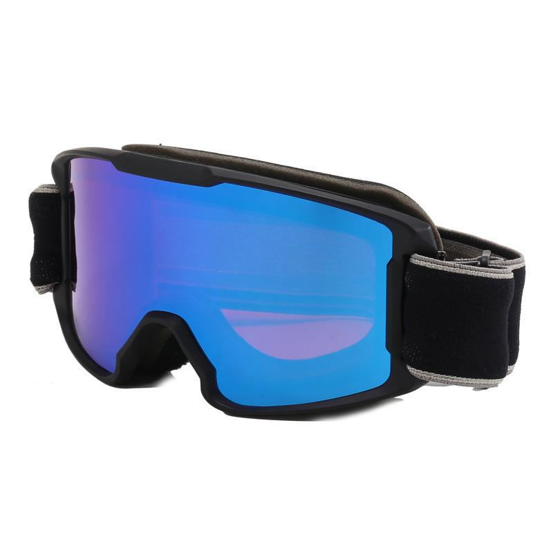 Children's ski goggles, double-layered, anti-fog, windproof, and sandproof, for outdoor sports, with colorful lenses, and can be fitted with