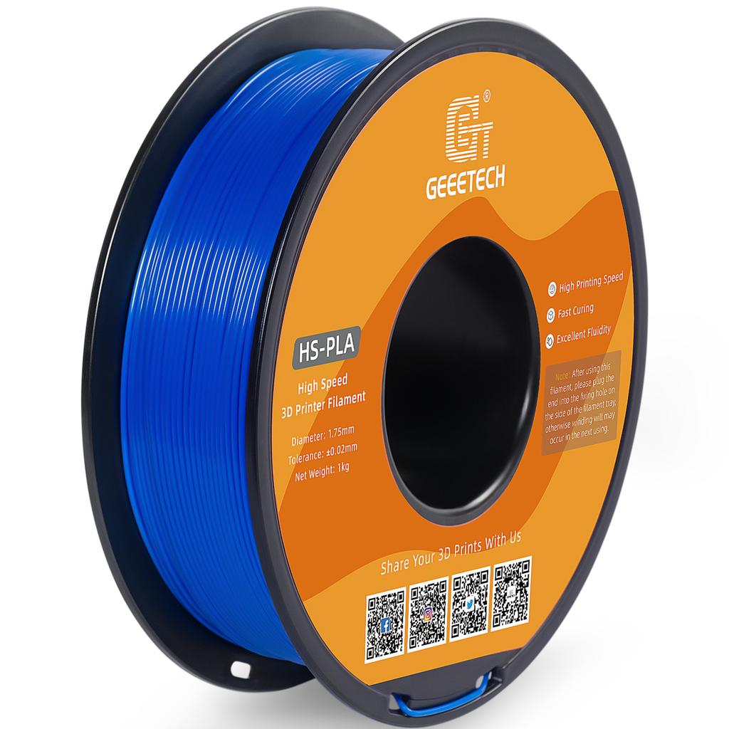 GEEETECH 1kg 1 spool 1.75mm High-Speed PLA Filament, Fast Curing,HS-PLA High-Speed 3D Printing Filament,Better Liquidity