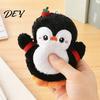 Penguin Plush Toy with Squeaker, Cartoon Keychain Plushie Pendant, Stuffed Animal Doll for Backpack Bag Charm Ornament