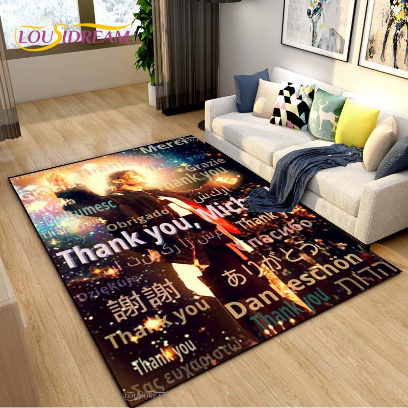 Michael J-Jackson Carpet for Living Room Sofa Table Bedroom Rugs Home decor Kitchen washroom Indoor Outdoor Non-slip floor Mats