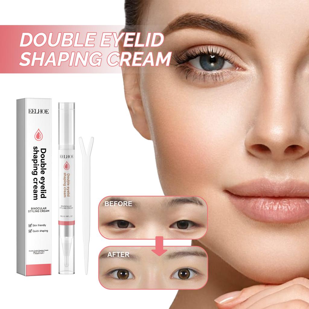 EELHOE Big Double Eyelids Styling Shaping Cream Practical Eyelid Glue Professional Invisible Lasting Lift Eyes Beauty Makeup Tools 5ml