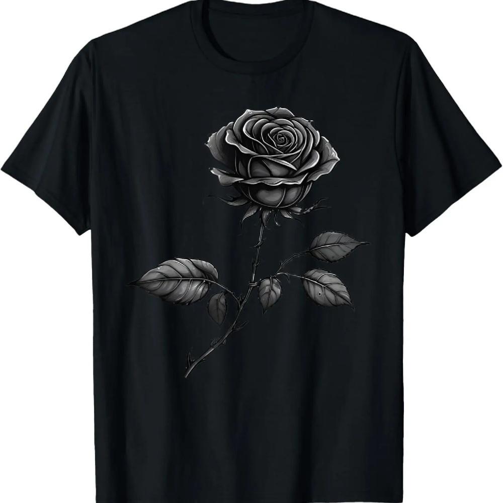 Black Rose With Thorns T-Shirt