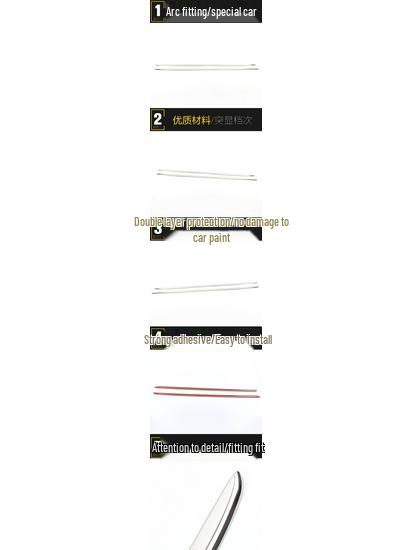 23 WEY Viloran Front Windshield Stainless Steel Anti-Scratch Trim