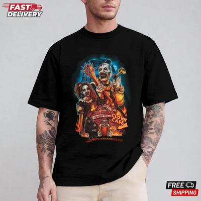 Halloween Horror Nights 2025 Terrifier T-Shirt, Halloween Gift Shirt Unisex T-Shirt