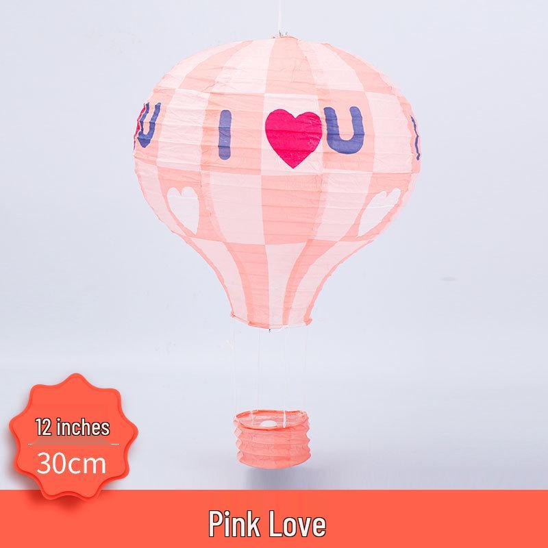Hot Air Balloon Pendant Paper Lantern for Birthday and Kindergarten Decor