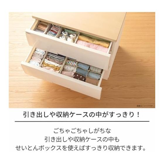 Tenma Storage Box Cloth Fits Fabric Series Seiton Box 5 Piece Set Fits Plus Compatible with 75cm Width B Set Ivory S: Approximately 9 X 33 X 11cm 2