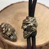 Roaring Gorilla Brass Knife Bead EDC Outdoor DIY Accessories Woven Lanyard Pendant Jewelry Punk Bracelet Charms