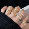 Medieval Gold High-End Sense Elegant Fashion Open Ring Cold Wind Light Luxury Geometric Index Finger Ring Female