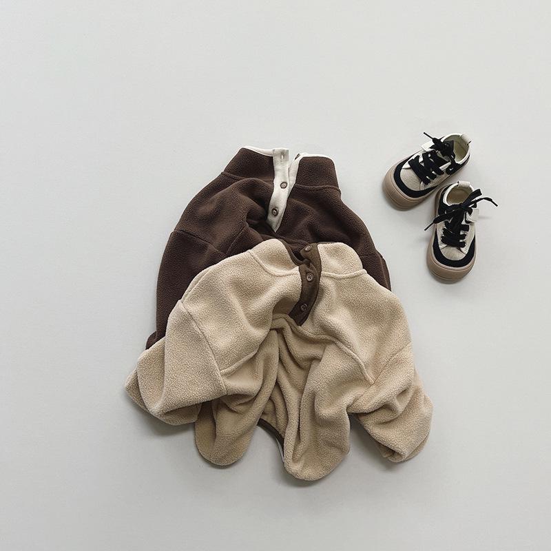 2025 Neue Winter Koreanischer Stil Fleece-Pullover für Jungen und Mädchen - Warme, Leichte und Allround-Oberteile für Kinder