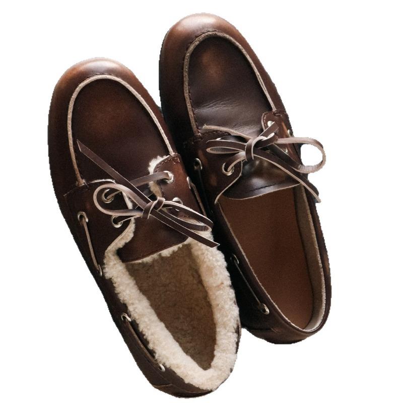 Neuer Stil Anti-Rutsch Schnürung Retro Flache Damenschuhe