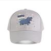 Funny Hippo Anatomy Cartoon Diagram Baseball Cap Fashion Outdoor Sports Sunhat Unisex Snapback Cap Womens
