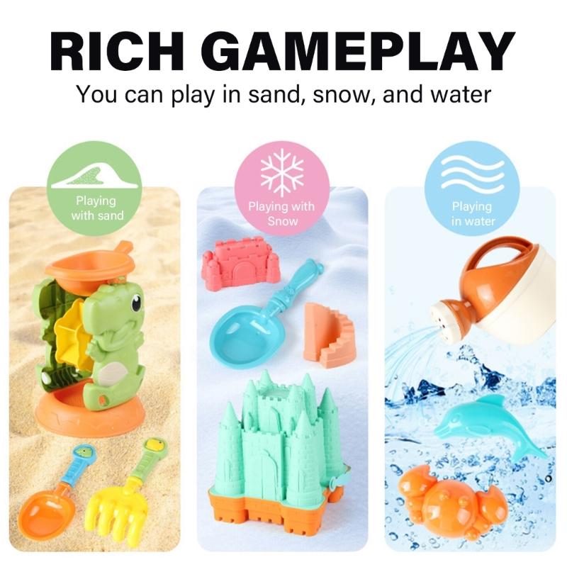 Colorful Sand Bucket Spade Baby Birthday Gifts Baby Sand Toy Shovel for Beach Kids Sand Games Tool Kids Beach