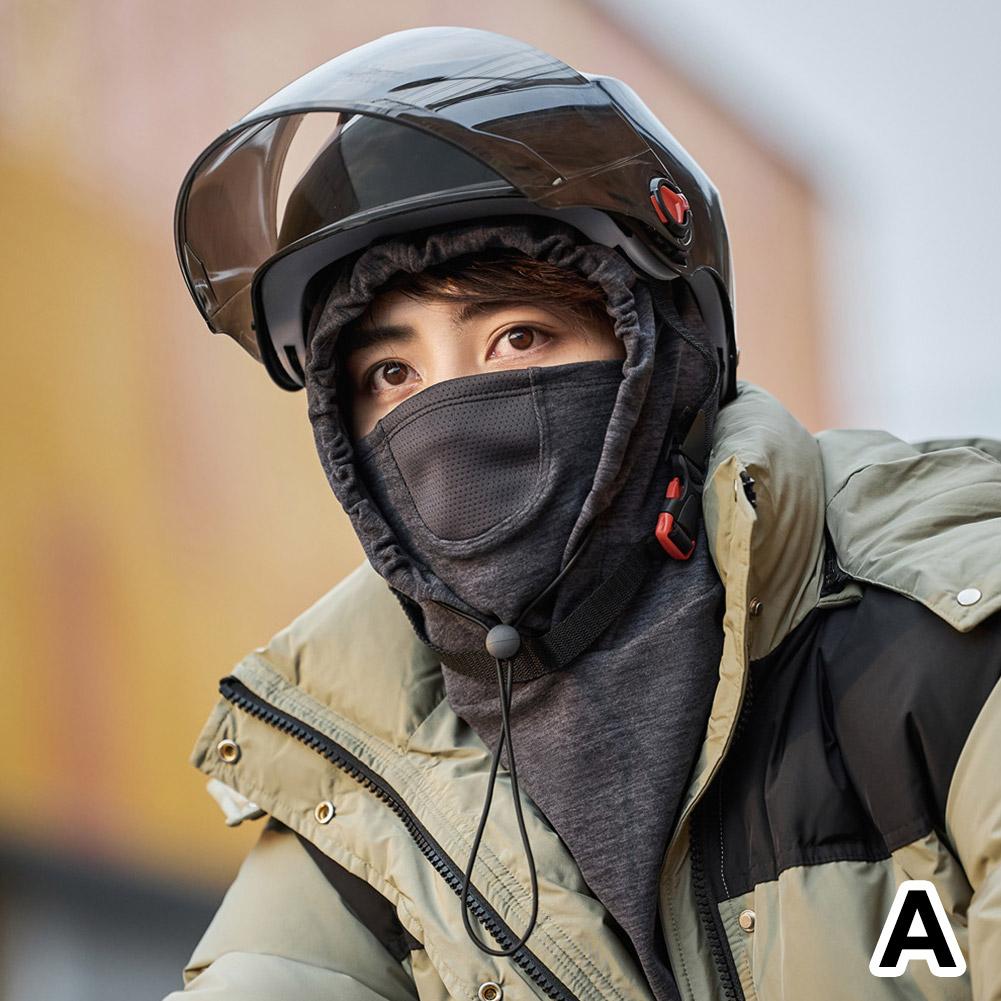 

Унисекс 4-в-1 зимняя шапка - в комплект входят маска и утеплитель для шеи, максимальная защита от ветра для занятий в холодную погоду белый