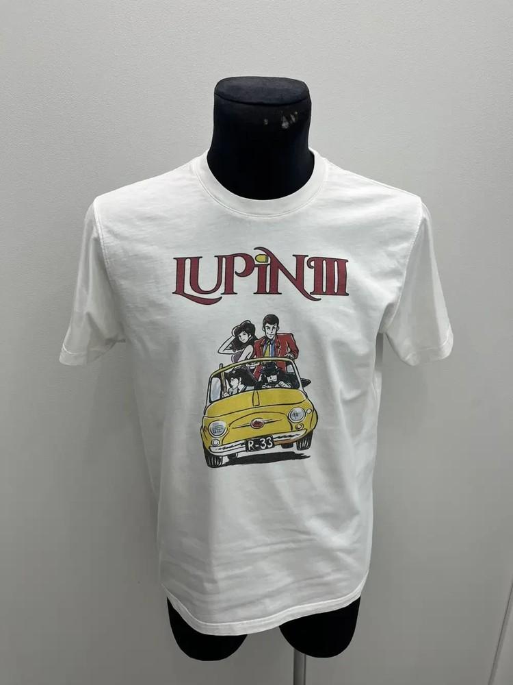 MC2 Saint Barth Lupin 3 Logo White Cotton Tee T-shirt Size M Unisex T-Shirt