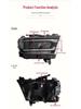 Dodge Ram 1500 LED Headlight Assembly with Sequential Turn Signal and Daytime Running Light