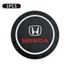 1/2pcs Car Coasters Water Cup Holder Pads Cup Slot Non-Slip Mat Interior Accessories For Honda civic accord cr-v fit crosstour FL3