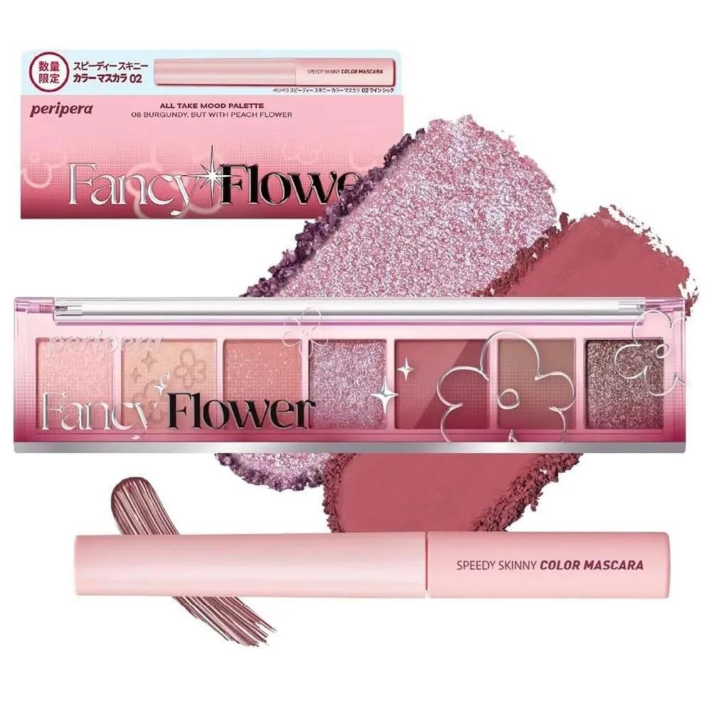 Peripera All Take Mood Palette 1 Pack No. 08 Burgundy with Peach