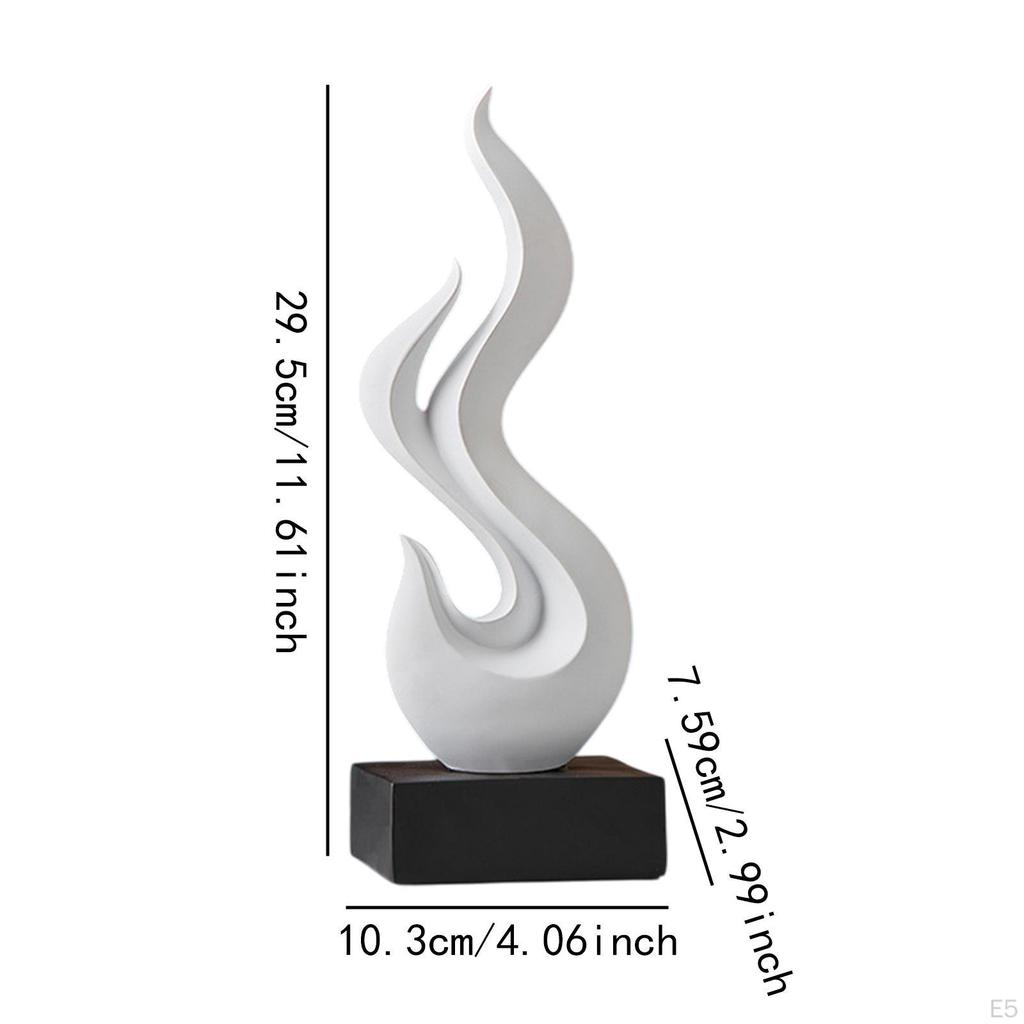 Flammendesign Harzfigur für Desktop-Ausstellung, Einzigartiges Kunstwerk Zuhause