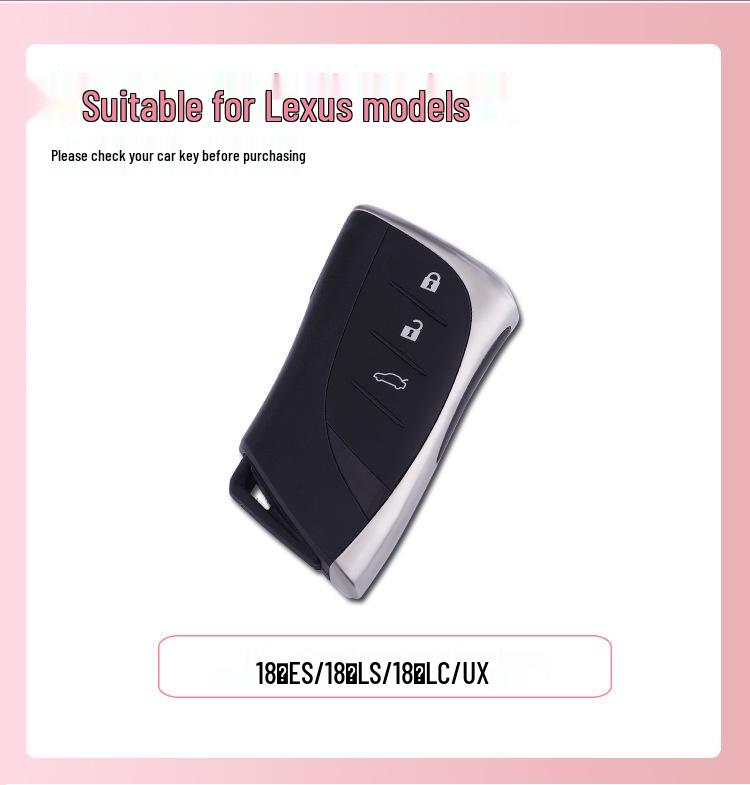 Lexus 18 ES/LS/LC/UX Key Case: Protective Cover with Chain Buckle