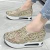 Fashion Spring Autumn Luxury Crystal Sneakers Women Breathable Mesh Sports Shoes for Woman Retro Low Top Platform Vulcanize Shoes Lady