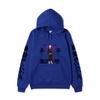 Tokyo Revengers Hoodie with Ryuguji Ken Print, Long Sleeve Pullover Sweatshirt, Anime Street Casual Unisex Sweatshirt with Japanese Text Sleeves