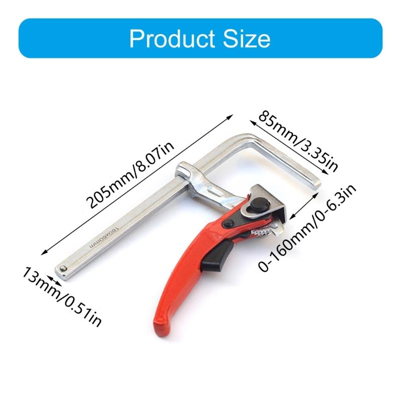 Ratcheting Table Clamps Precisions Cutting Clamps Heavy Duty Clamping Tool for Multifunction  Use in Woodworking & Craft