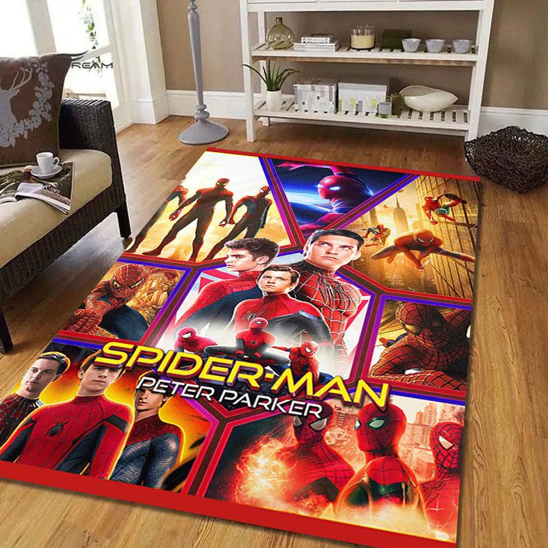 1pc Spider-Man Carpet Area Rug, Bedroom, and Playroom Durable, Stain-Resistant, and Easy To Clean, Living Room