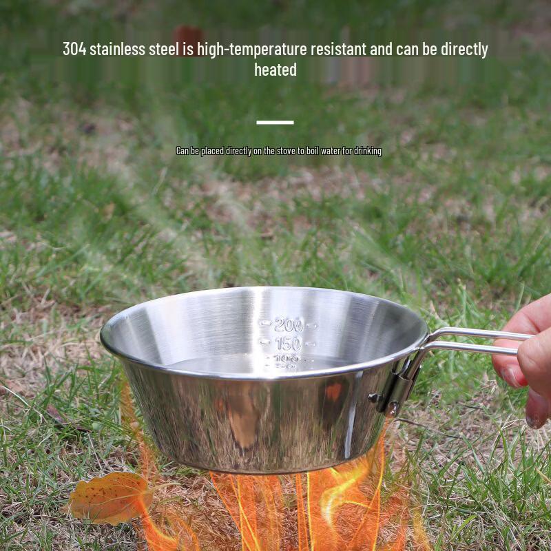 Gongziyu Outdoor Stainless Steel Folding Sierra Bowl