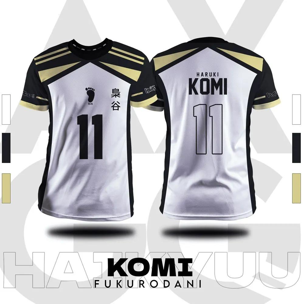 Haikyuu Fukurodani Cartoon Anime Cosplay Men Jersey Summer Short Sleeve Children Unisex Tee Top 2024 New Fashion Women T-shirt