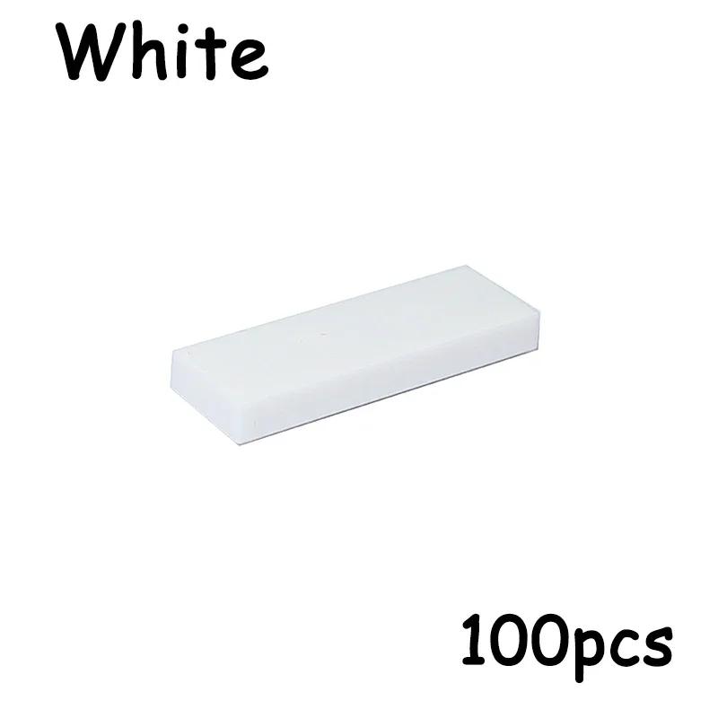 

100PCS 63864 Size 1x3 Bricks Flat Tile MOC Assemble Particles Smooth 1*3 Building Blocks DIY Learning-Focused Creative Plaything ideal for Kids білий