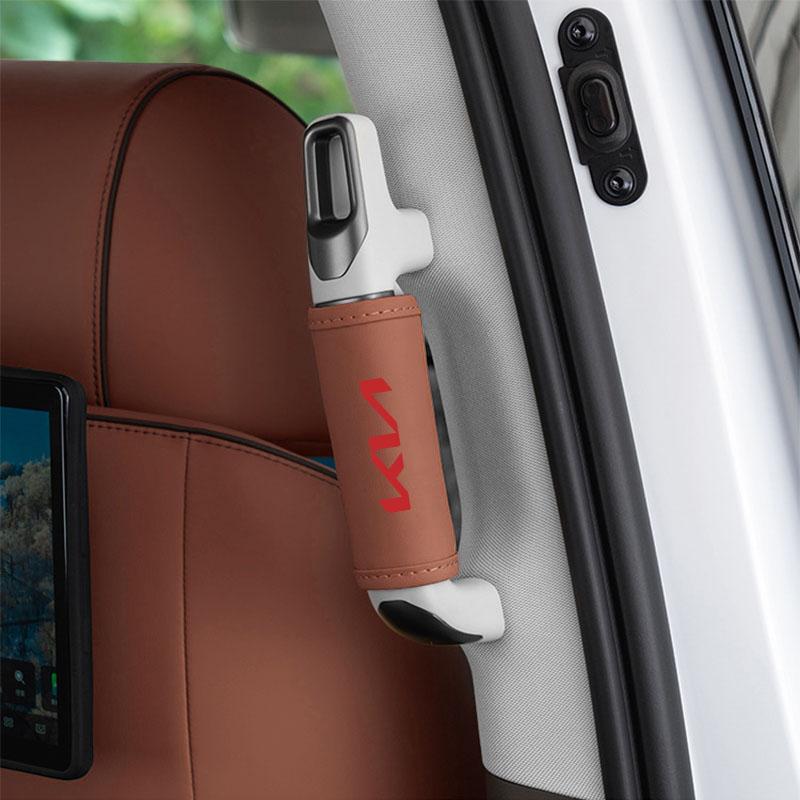 Car sticker Car Roof Handle Cover Door Armrest Leather Covering For KIA Ceed Rio Sportage R K3 K4 K5 K6 XCEED KX3 SPORTAGE EV6