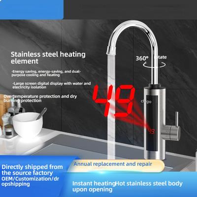 Grifo calentador de agua eléctrico para cocina, calentador instantáneo de agua caliente, grifo de calefacción en frío, calentador de agua instantáneo sin depósito