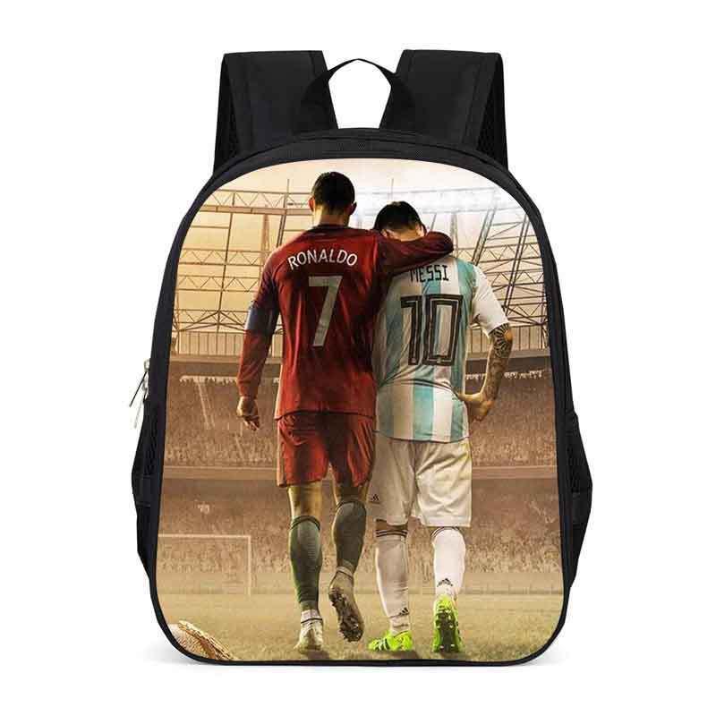 Zaino Scolastico per Bambini con Stampa Cristiano Ronaldo Neymar Leggero Design Ergonomico Studenti Elementari