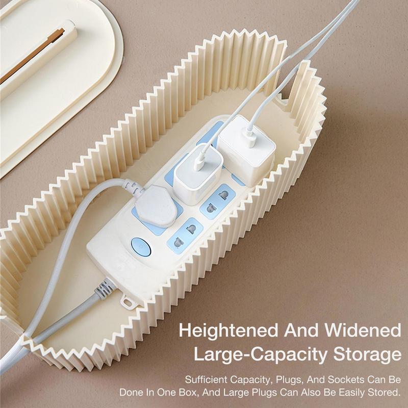 Cord Organizer Box Cable Cord Organizer Box To Hide Conceal Power Strips Household Desk Cable Management Socket Storage Holder