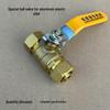 Brass PEX Ball Valve: 1216 Compression Fitting, Copper Stop Valve, 20 Female To 25 Male Thread Water Switch.