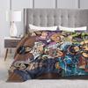 JoJo Golden Blankets Flannel J-JoJos Bizarre Adventure Breathable Ultra-Soft Throw Blankets for Home Car Quilt