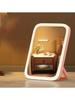 Xiaomi LED Makeup Mirror, 3-Color Light, 360° Rotatable, Touch Control, USB Powered, Tabletop Vanity Mirror for Bedroom Bathroom Travel