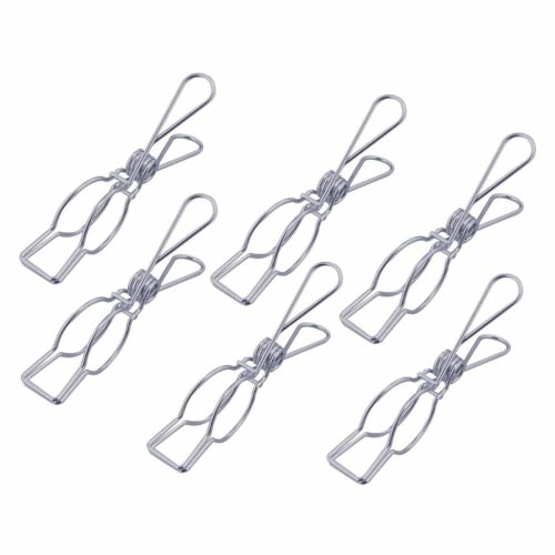 Shimomura Kihan Clothespins, Pole Pinch, Large, Stainless Steel, for Indoor Drying, Laundry Drying, 30899