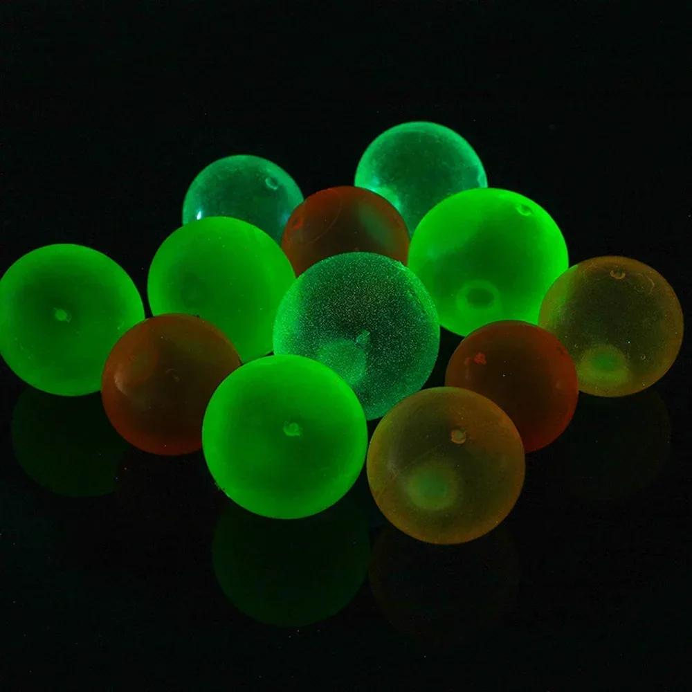 1-4Pcs Luminous Balls High Bounce Glowing Ball Sticky Wall Home Party Decor Kids Adult Gift Anxiety Stress Relieve Toy 4.5Cm/6Cm