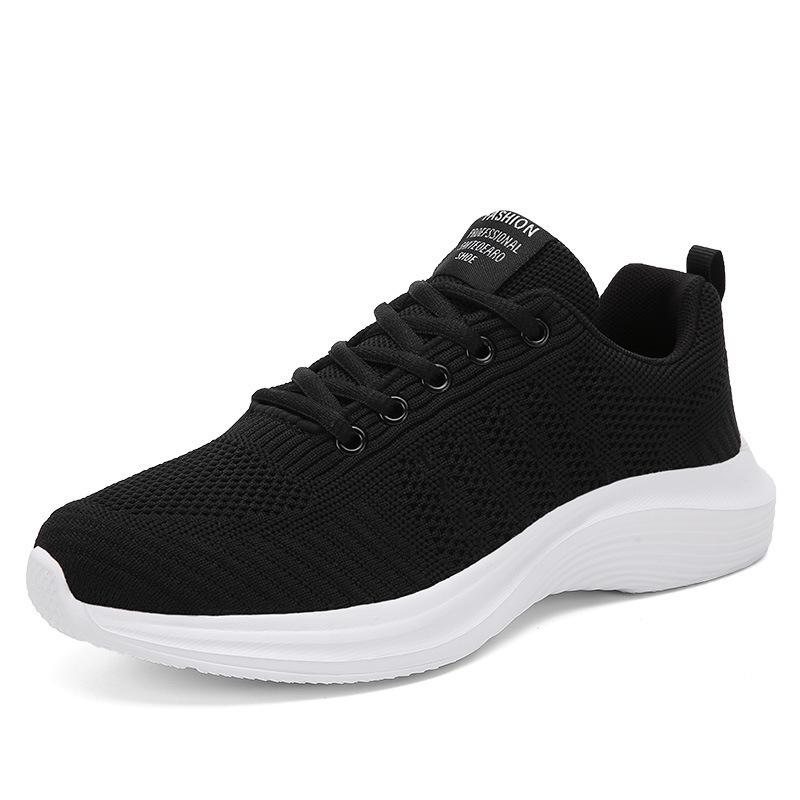 

2025 spring and autumn women s shoes running shoes middle school students lightweight breathable fly-woven casual shoes women s travel shoes sports 41