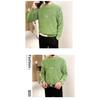 Spring 2024 Men's Sweater Patchwork Assorted Colors Skin-Friendly Fabric Fashion Versatile Top Casual Long-Sleeved Bottoming Shirt
