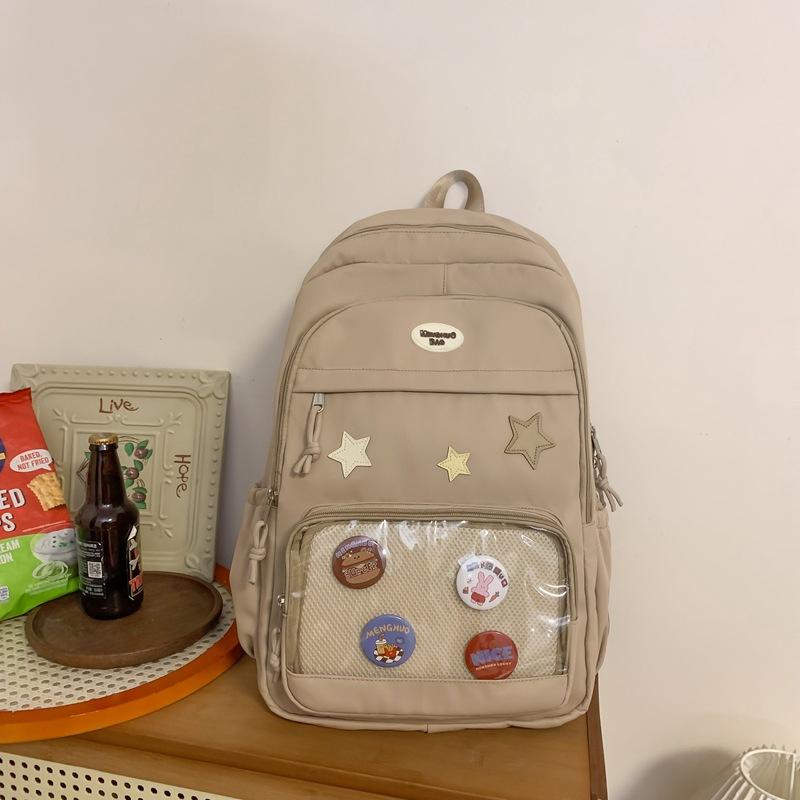 Female Students Travel Bag Large Capacity Schoolbag College Style Backpack for Middle School