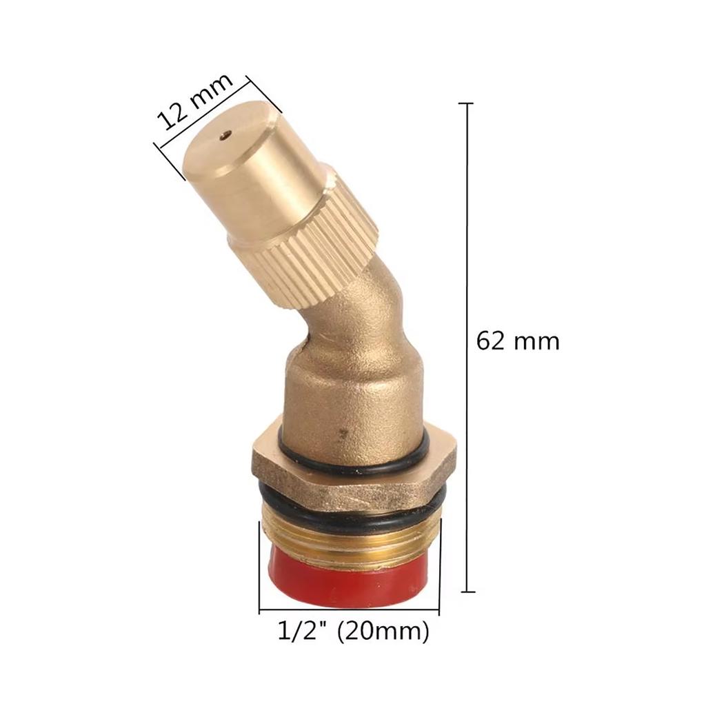 1/2" Male thread Y Shaped High Atomizing Nozzle Garden Landscaping Dust Removal Sprayer Agricultural Sprinkler Irrigation Nozzle