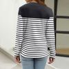 Women's T Shirt Print Button Long Sleeve Daily Weekend Fashion Basic V- Neck Regular Top